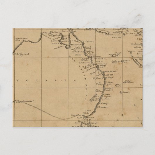 Australazië Briefkaart (Voorkant)