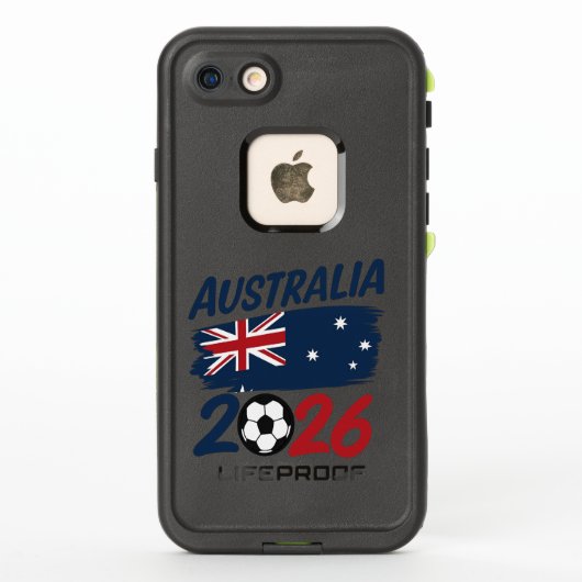 Australia 2026 Soccer Fan Design Flag Colors (Achterkant)