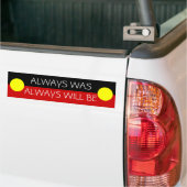 australia aboriginal vlag bumpersticker (Op Truck)