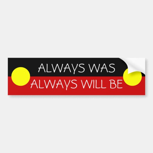 australia aboriginal vlag bumpersticker (Voorkant)