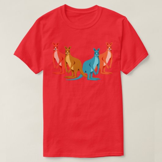 Australia Animal Kangaroo T-shirt (Design voorkant)