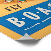 Australia Art Australian Beach Print Qantas Travel (Hoek)