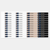 Australia Art Deco Flag Custom Iron-On Name Label (Vel)