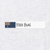 Australia Art Deco Flag Custom Iron-On Name Label (Design 2)