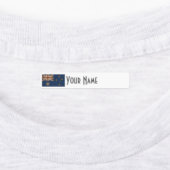 Australia Art Deco Flag Custom Iron-On Name Label (Aangebracht)