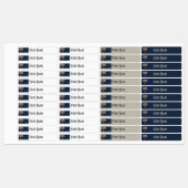 Australia Art Deco Flag | Waterproof Name Label (Vel)