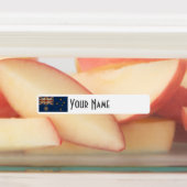 Australia Art Deco Flag | Waterproof Name Label (Aangebracht)