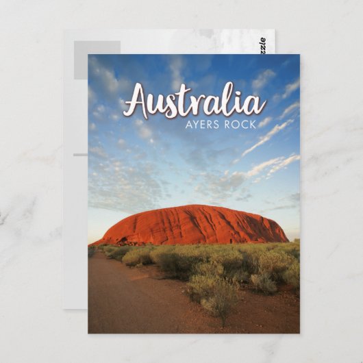 australia ayers rock briefkaart (Voorkant / Achterkant)