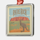 Australia | Ayers Rock Kangoeroes Metalen Ornament (Links)