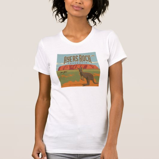 Australia | Ayers Rock Kangoeroes T-shirt (Voorkant)