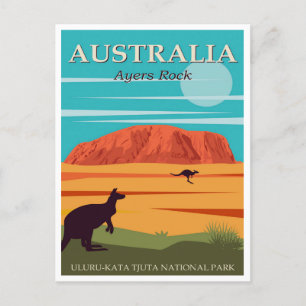 Australia Ayers Rock, Uluru-Kata Tjuta National Briefkaart
