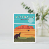 Australia Ayers Rock, Uluru-Kata Tjuta National Briefkaart (Staand voorkant)