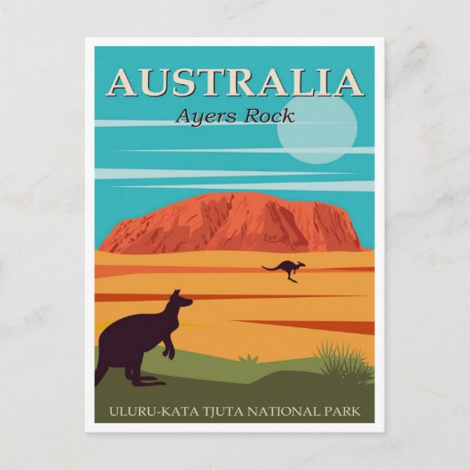 Australia Ayers Rock, Uluru-Kata Tjuta National Briefkaart (Voorkant)