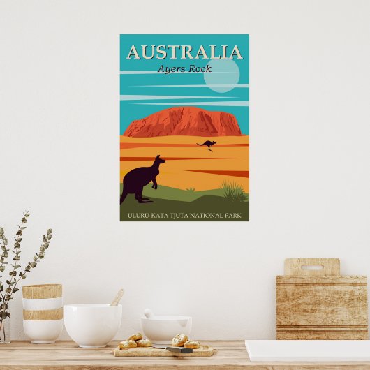 Australia Ayers Rock, Uluru-Kata Tjuta National Poster (Keuken)