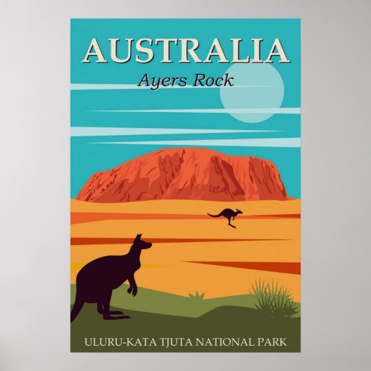 Australia Ayers Rock, Uluru-Kata Tjuta National Poster (Voorkant)