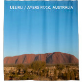 Australia Ayers Rock Uluru Outback Landscape Douchegordijn (Voorkant)