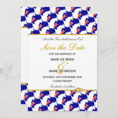 AUSTRALIA Bijzondere bruiloftviering Save The Date (Voorkant / Achterkant)