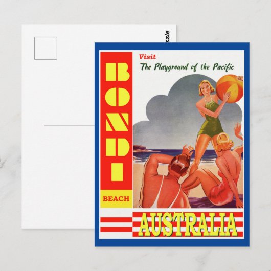 Australia Bondi Beach     TravelPostcard Briefkaart (Voorkant / Achterkant)