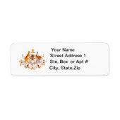 Australia COA Return Address Labels (Voorkant)