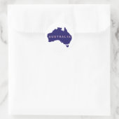 Australia Country Silhouette Ronde Sticker (Tas)