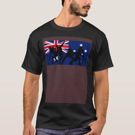 Australia Cricket Players Australian Flag T-shirt (Voorkant)