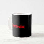 "#Australia" Cute Design. Bestel nu Koffiemok (Voorkant links)
