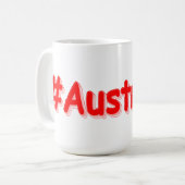 "#Australia" Cute Design. Bestel nu Koffiemok (Voorkant links)