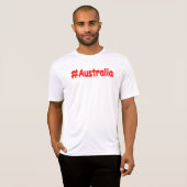 "#Australia" Cute Design. Bestel nu T-shirt (Voorkant volledig)