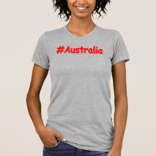 "#Australia" Cute Design. Bestel nu T-shirt
