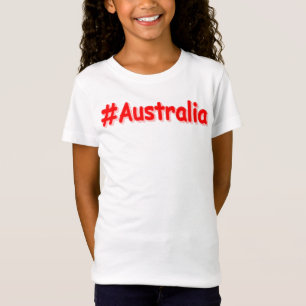 "#Australia" Cute Design. Bestel nu T-shirt