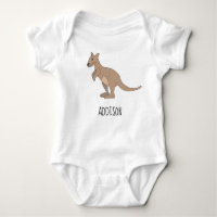 Australia Cute Kangaroo Doodle en Name