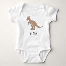 Australia Cute Kangaroo Doodle en Name
