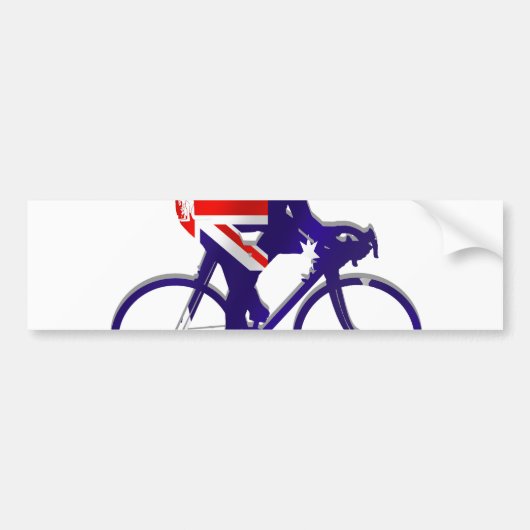 Australia Cycling giften voor Aussie Bicycle fans Bumpersticker (Voorkant)