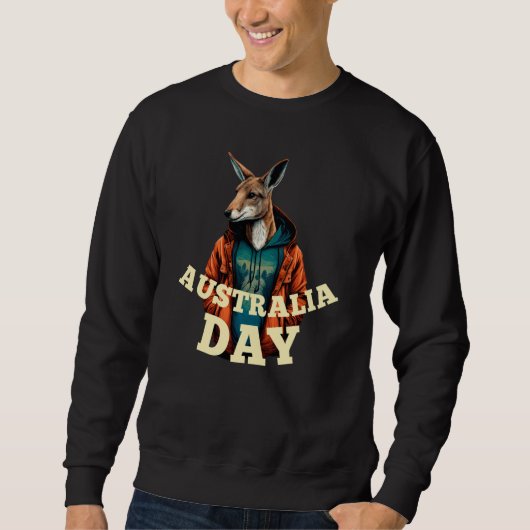 Australia Day  Australian Kangaroo Vintage Trui (Voorkant)