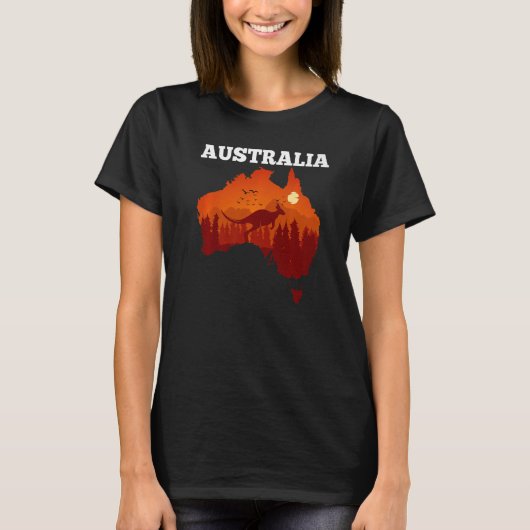 Australia Day   Australian Map Flag Patriotic  1 T-shirt (Voorkant)