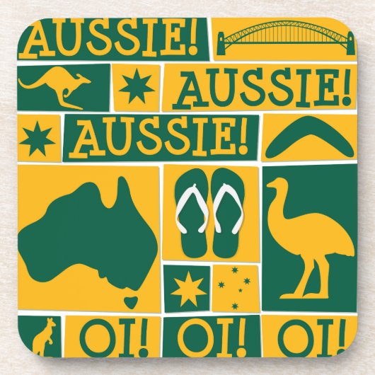 Australia Day Bier Onderzetter (Voorkant)