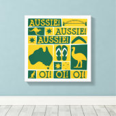 Australia Day Canvas Afdruk (Insitu (Houten vloer))