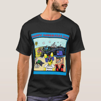 Australia Day Cartoon T-shirt Mick en Hoppa