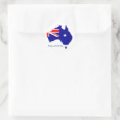 Australia Day Classic Ronde Sticker (Tas)