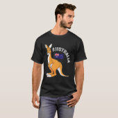 Australia Day Funny Australian Kangaroo T-shirt (Voorkant volledig)
