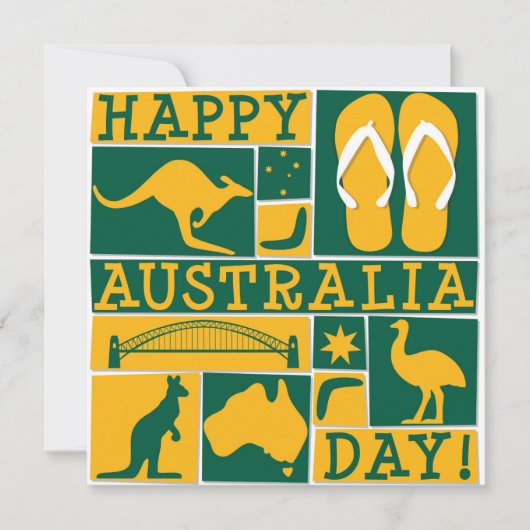 Australia Day Kaart (Voorkant)