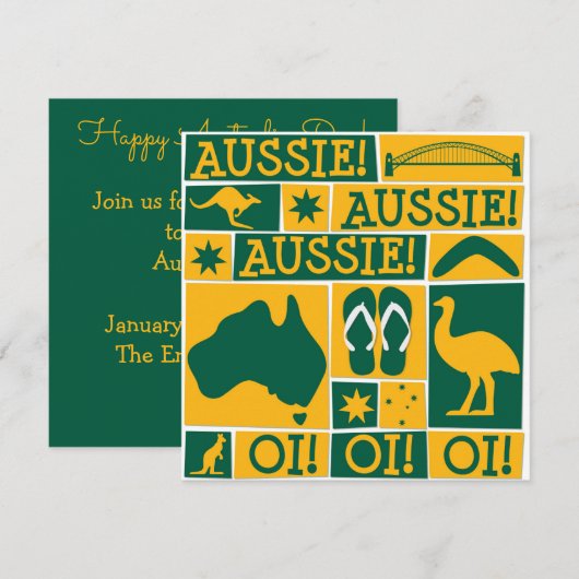 Australia Day Kaart (Voorkant / Achterkant)