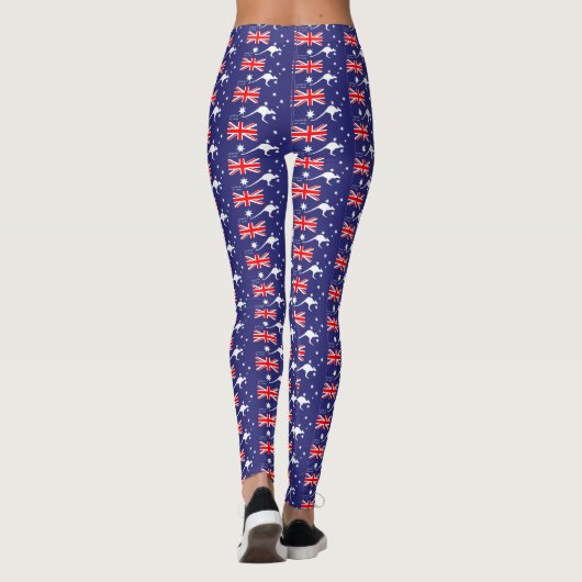 Australia Day Kangaroo Leggings (Achterkant)