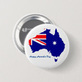 Australia Day Ronde Button 5,7 Cm (Voorkant /achterkant)