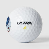 Australia Day Rood Blauw en Wit Golfballen (Logo)
