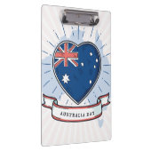 Australia Day Rood Blauw en Wit Klembord (Rechts)