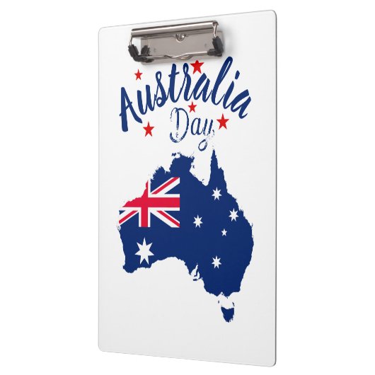 Australia Day Rood Blauw en Wit Klembord (Links)
