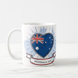 Australia Day Rood Blauw en Wit Koffiemok