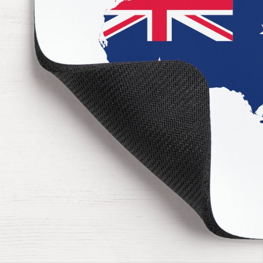 Australia Day Rood Blauw en Wit Muismat (Hoek)