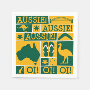 Australia Day Servetten